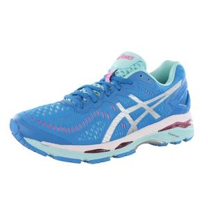 ASICS Womens Gel-Kayano 23 Running Shoe in Diva Blue/Silver/Aqua Splash size 6.5